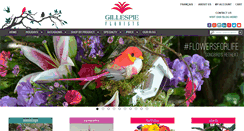 Desktop Screenshot of gillespieflorists.com