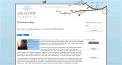 Desktop Screenshot of blog.gillespieflorists.com